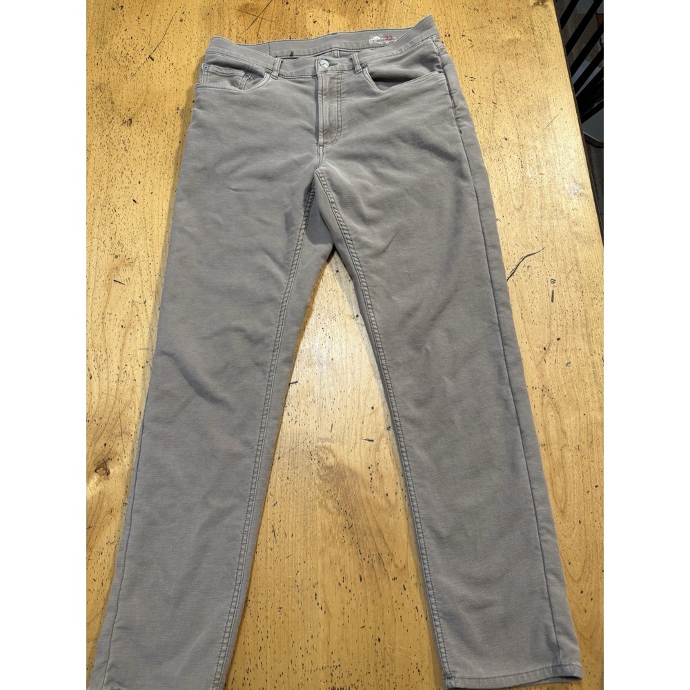 Faherty Stretch Terry 5 Pocket Pants Mens Size 32x30 Beige Preppy